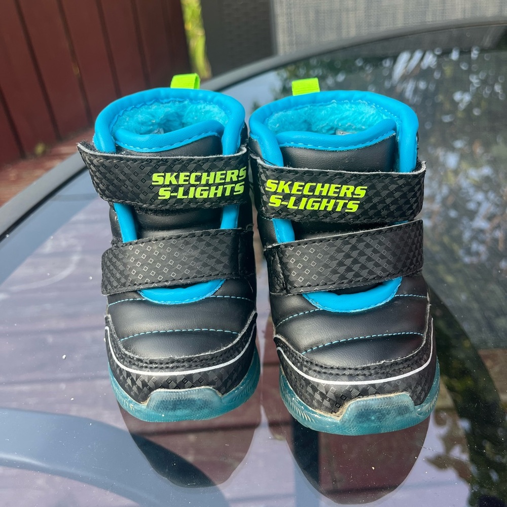 Skechers S-Lights Kids Boots - Size 5